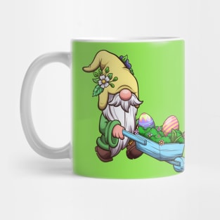 Easter Garden Gnome With Wheelbarrow Mug